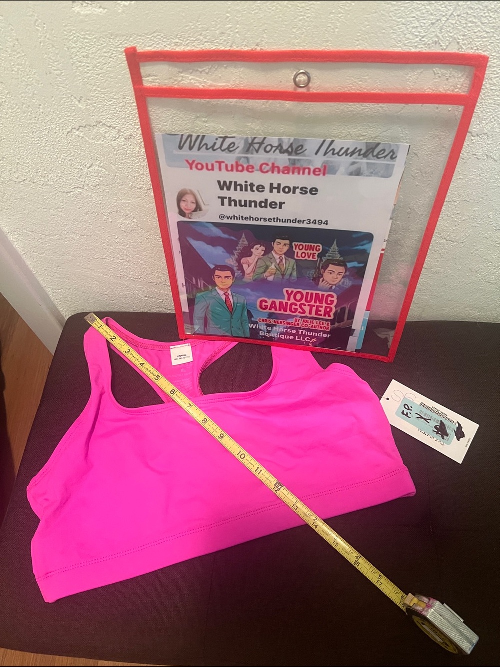 #2461**Bright Pink Sports Bra - Unbranded - Picture 6 of 16